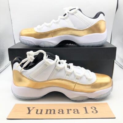 Nike Air Jordan 11 XI Low Gold Closing Ceremony 528895-103 Men's