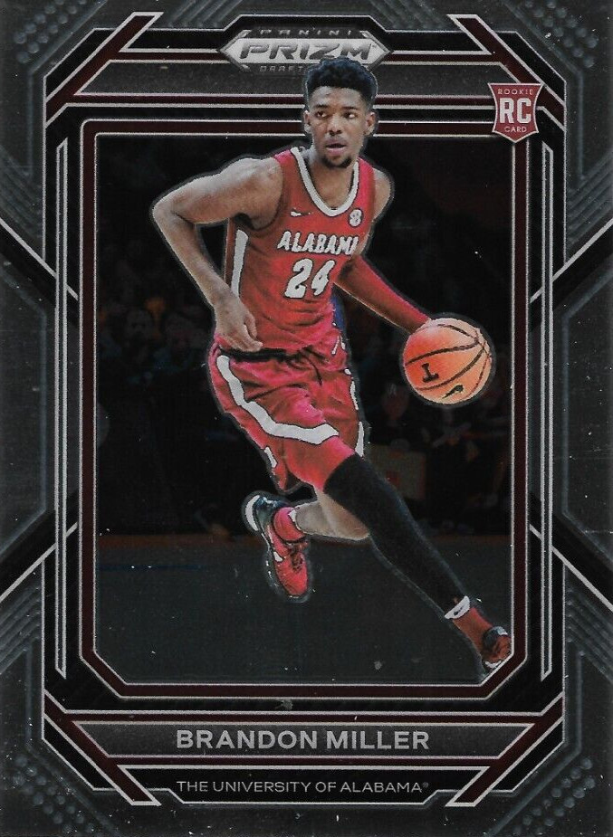 2023 Panini Prizm Draft Picks #63 Brandon Miller RC Alabama Crimson Tide