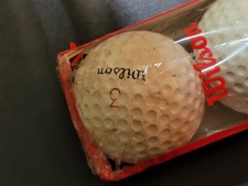 VINTAGE 1960s 3 CARY MIDDLECOFF  CHAMPIONSHIP  SIGNATURE WILSON GOLF BALL SET