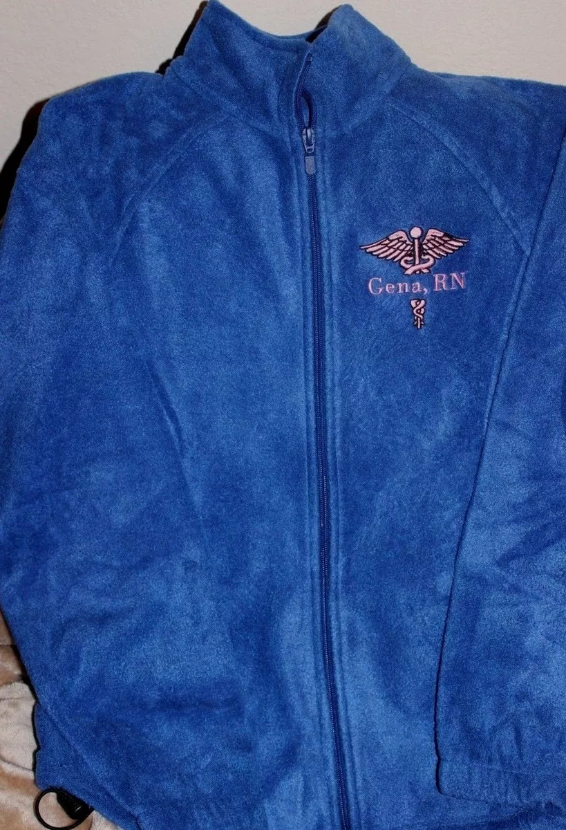 Monogrammed Fleece Jacket {Royal Blue}