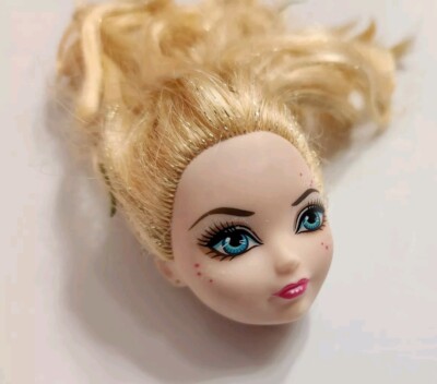 EVER AFTER HIGH HEAD ONLY APPLE WHITE THRONECOMING FOR REPLACEMENT OR OOAK DOLL