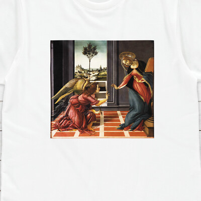 T-Shirt Botticelli Madonna Engel Kunst Ästhetik Pastell Gothic Grunge Damen Herren 