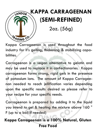 Kappa Carrageenan - 2 Unzen (56 Gramm) halbraffinierter Kappa - Lebensmittelqualität - Bild 4 von 9