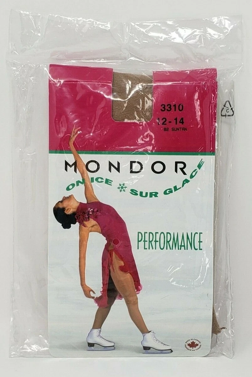 MONDOR Performance Tights Ice Skating Suntan Size 12-14 #3310 NEW