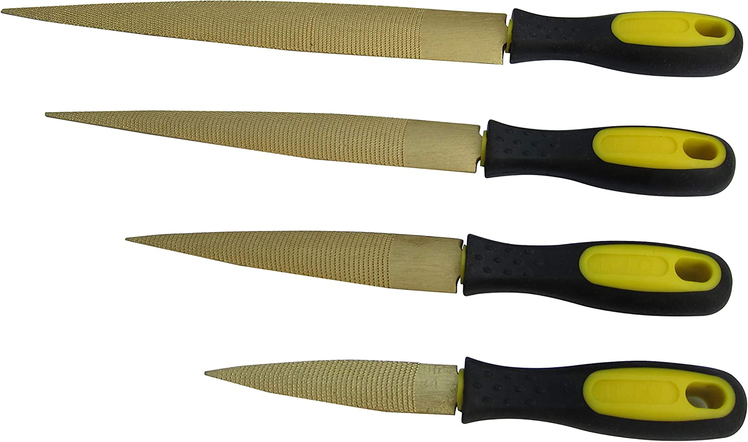 Golden Wood Rasp 4Piece Set, Fine Cut, 4