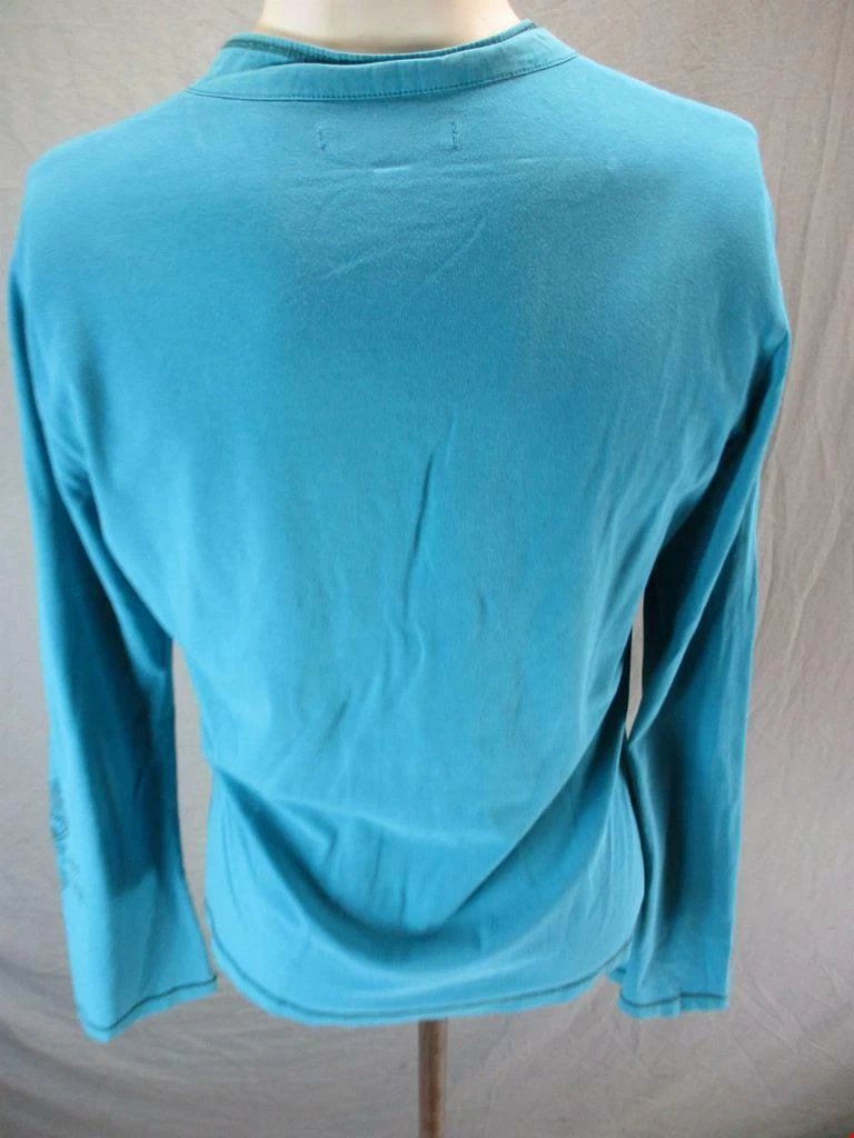 lole athletic cotton long sleeve v-neck jersey shirt