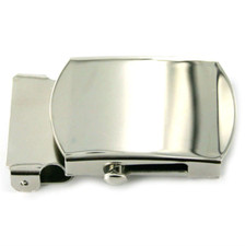 GENUINE U.S. NAVY BELT BUCKLE: SILVER MIRROR - MALE