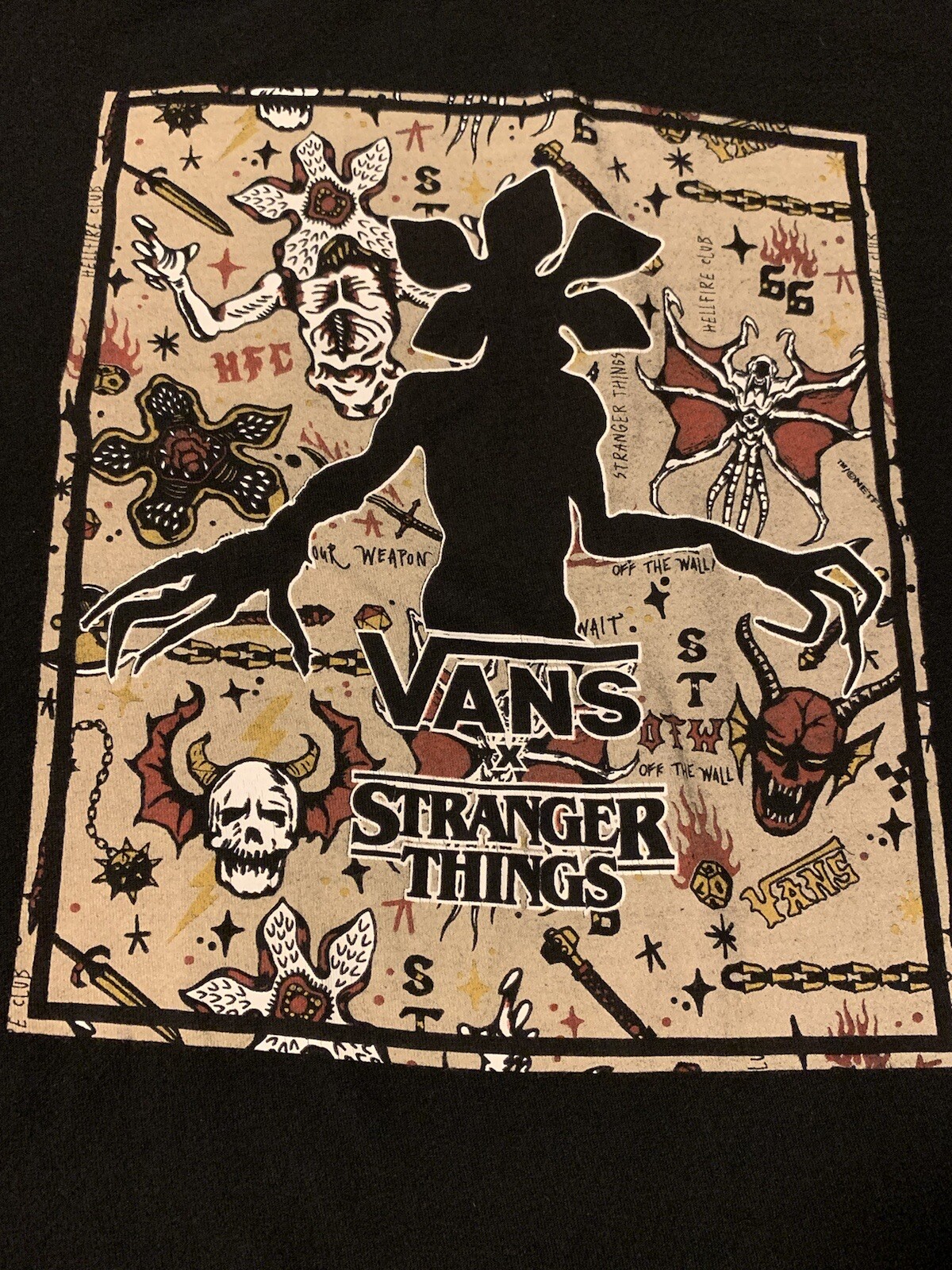 Vans x Stranger Things Size Medium Hellfire Club … - image 2