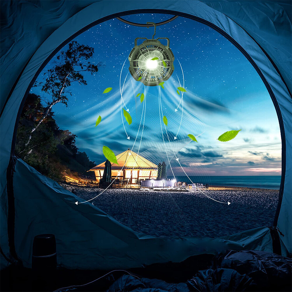 4-6 Person Outdoor Instant Camping Tent & Portable LED Light