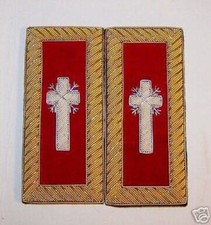 Masonic Knights Templar KT Master Cross Uniform Straps Boards Commander Chaplain