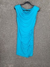 Ann Taylor Dress Ruched Sheath Dress Women S Robin Blue Knit Stretch Career Chic