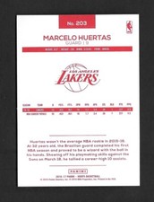 2016-17 NBA Hoops Basketball MARCELO HUERTAS Red Back-LOS ANGELES LAKERS- #203
