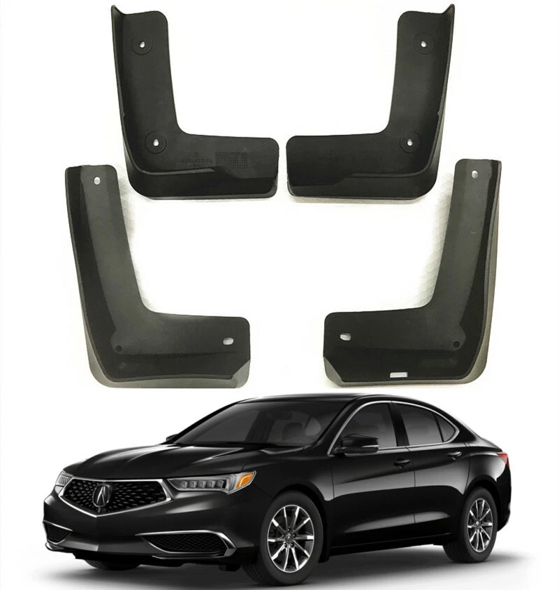 4x Mud Flaps / Splash Guards For Acura TLX 2018-2019 Sedan – Front & Rear Set