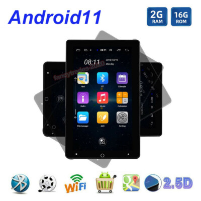 Tesla Style Universal Android 11 Car GPS Radio 2 Din Stereo Head Unit BT WiFi FM