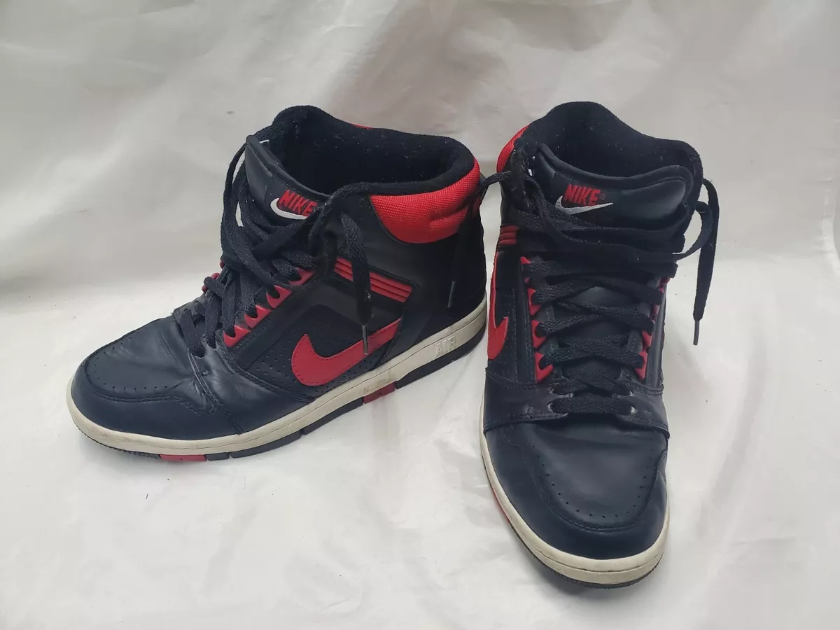 Nike Air Air Force 2 High Top Black/red US 7.5 031101 XC