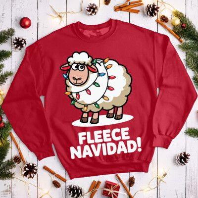 Fleece Navidad Christmas Jumpers Funny Ugly Mens and Womens