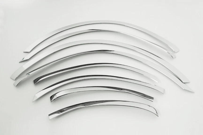 Guardabarros cromado moldeado plateado 8 piezas C624 Ups/Ems para Renault Koleos 2016~2021 Foto 2 de 4