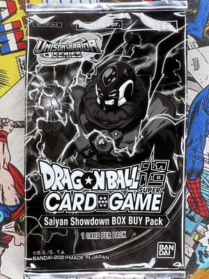 dragon ball super card game saiyan showdown (1) Dragon Ball Super: Saiyan Showdown Sealed Single Box Buy Pack DBZ