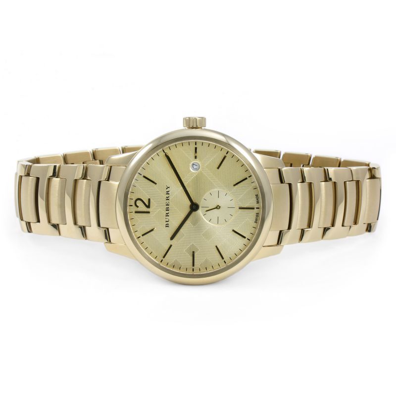 NEW BURBERRY 'THE CLASSIC' BU10006 GOLD/CHAMPAGNE MENS WOMENS