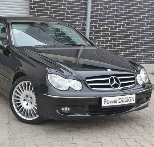 Eyebrows for MERCEDES CLK W209 2002-2010 headlight eyelids lids ABS Plastic - Imagen 4 de 9