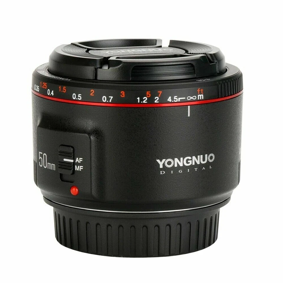 Yongnuo YN50mm F1.8 II Mark 2 Large Aperture AF Lens For Canon EOS Nikon Camera - Image 3 of 4