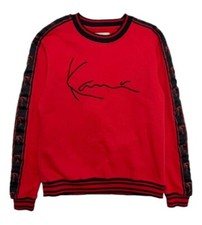 RARE Karl Kani Red Script Hip hop Sweatshirt Men's Crew Neck Size S, M, XL, XXL