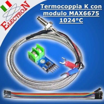 Modulo Con Sensore Di Temperatura A Termocoppia Di Tipo K Con Max6675