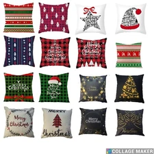 Christmas Throw Pillow Covers Christmas Decorations for Bedroom 18 x18
