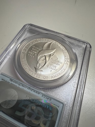 2014-P PCGS MS69 CIVIL RIGHTS COMMEMORATIVE DOLLAR (FIRST STRIKE) - Picture 3 of 4