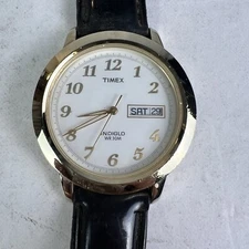 Timex Indiglo WR 30 M Stainless Steel Watch Untested. Vintage