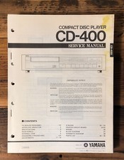 Yamaha CD-400 CD Player Service Manual Original