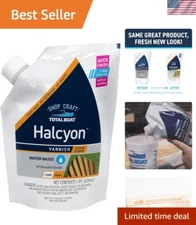- Halcyon Marine Varnish Gloss, Pint | Water-Based Polyurethane Wood Finish |...