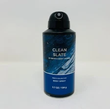 NEW Bath & Body Works Men's Clean Slate Body Spray 3.7 oz - SHIPS FREE