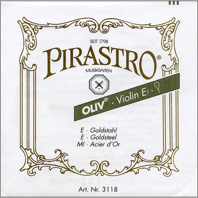 Pirastro Oliv Series Violin D String 44  Silver 1312 Gauge