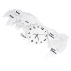  1pc Acrylic Silent Wall Clock World Map Wall Clock Mute Wall Lamp without