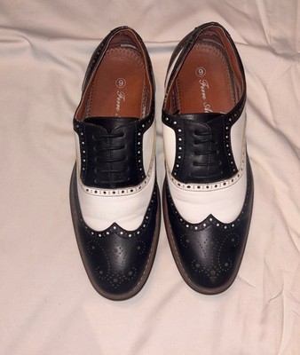 Ferro Aldo “Arthur” Mens Classic Wingtip Black and White  display picture 1
