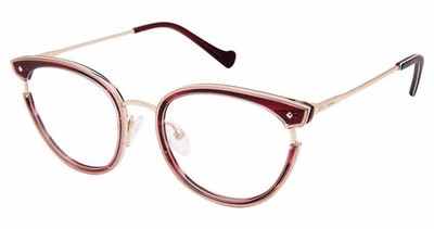 NEW Betsey-Johnson YES-PLEASE Eyeglasses Pnk 100% AUTHENTIC