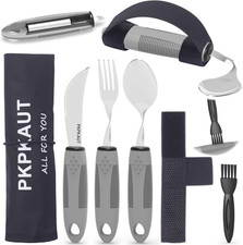 Weighted Parkinsons Utensils for Hand Tremors, Weighted Silverware for Parkinson