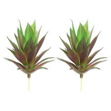 Klein K&uuml;nstliche Sukkulenten Pflanzen 2 Pack Ungetopfte Falsche Sukkulenten #1