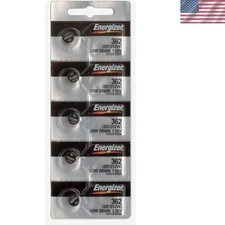 362-361 1.55V LR44 Silver Oxide Batteries - 5 Count for Long-lasting Power