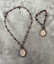 Disney Charm Tinker Bell Necklace & Bracelet Set by Classic Hardware !!