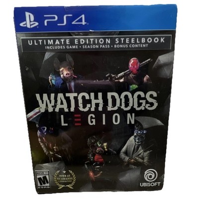 Watch Dogs: Legion PS4 Ubisoft Ultimate SteelBook Action Adventure Season Pass