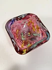 VTG Murano Art Glass Tutti-Frutti Bowl | Hand Blown Italian | 4” Heavy