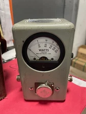 Bird Thruline Wattmeter Model 43 Watt Meter w/Case & Accessories NOT TESTED