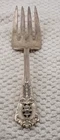Wallace Sterling Silver Rose Point Cold Meat Fork 68.03 Grams