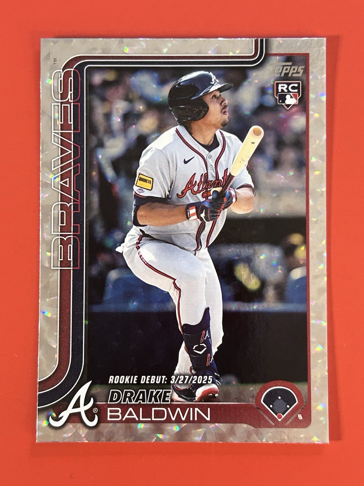 Drake Baldwin 2025 Topps Update (RC,SP) Rookie Silver Foilboard #US113 Braves