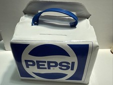 VTG Pepsi Soft sided Lunch Bag Six Pack Cooler NO ZIPPER Made in USA