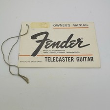 Fender Telecaster Hang Tag Booklet Manual Case Candy Vintage USA 1976