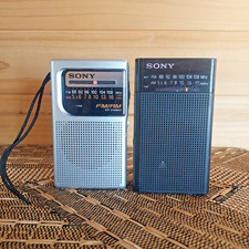 SONY ICF-P26  ICF-S10MK2 AM/FM Portable Radios tested working