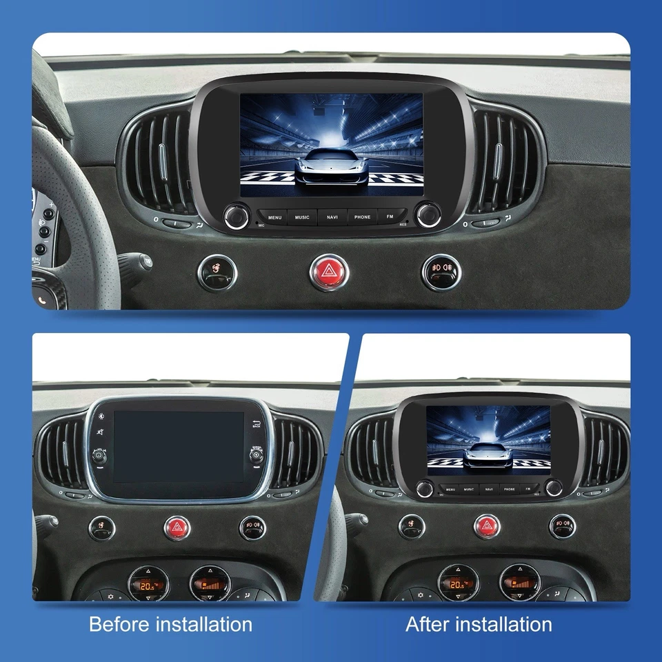 Autoradio 7” Android 15 CARPLAY Wireless per Fiat 500X 2014-2020 WIFI 4GB + 64GB - Immagine 2 di 4